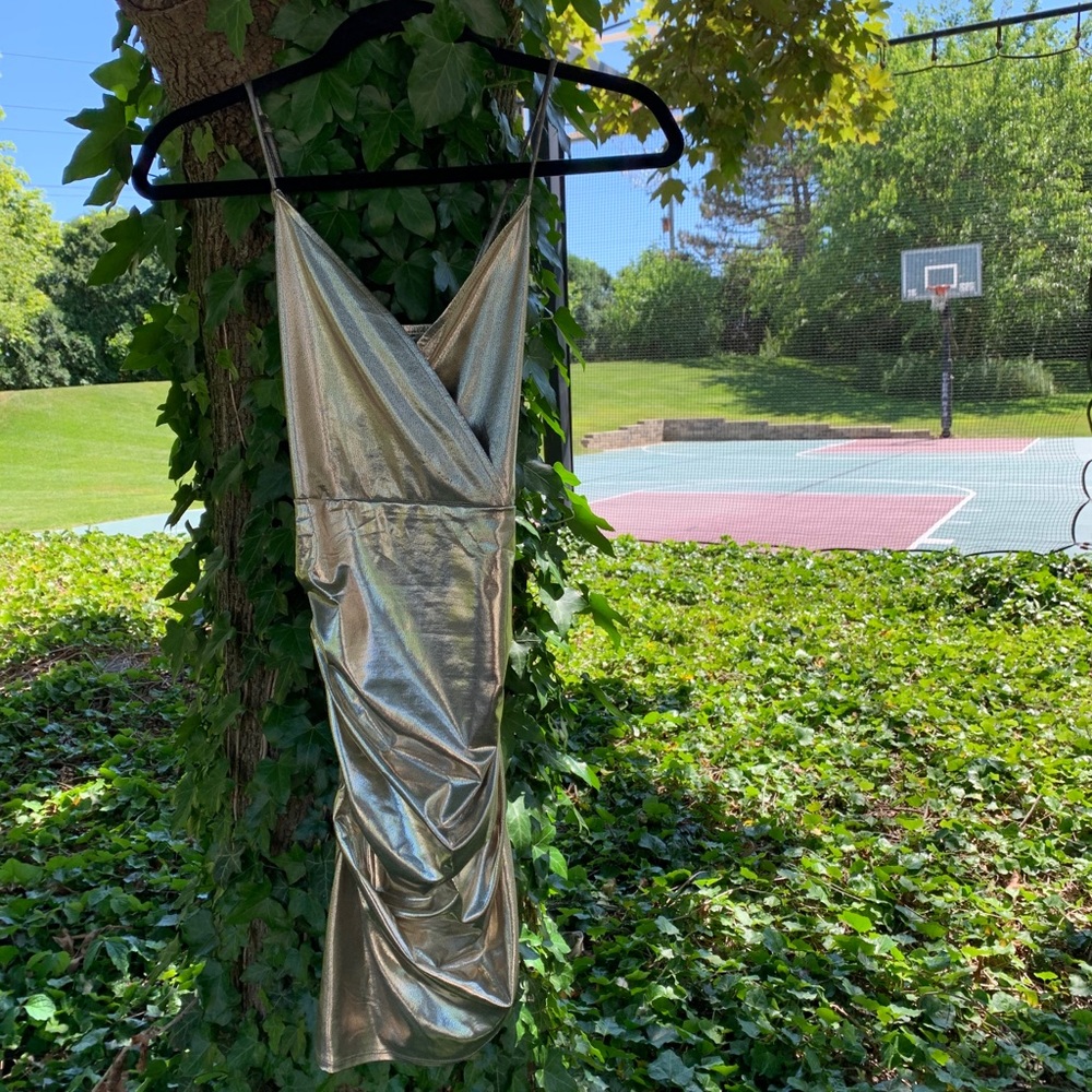 Metallic dress